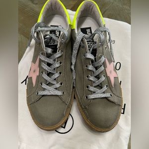 Golden Goose Olive Green Super-Star Size 40